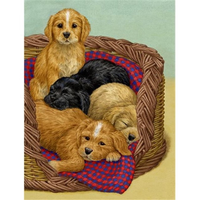 Carolines Treasures ASA2155GF Chiots Drapeau Jardin Taille