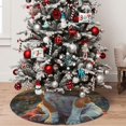thumbnail image 5 of Yiaed Flower Field Cute Bulldog Print Christmas Tree Skirt , Tree SkirtsTree Mat for Christmas Winter Holiday Indoor Decorations-36", 5 of 7