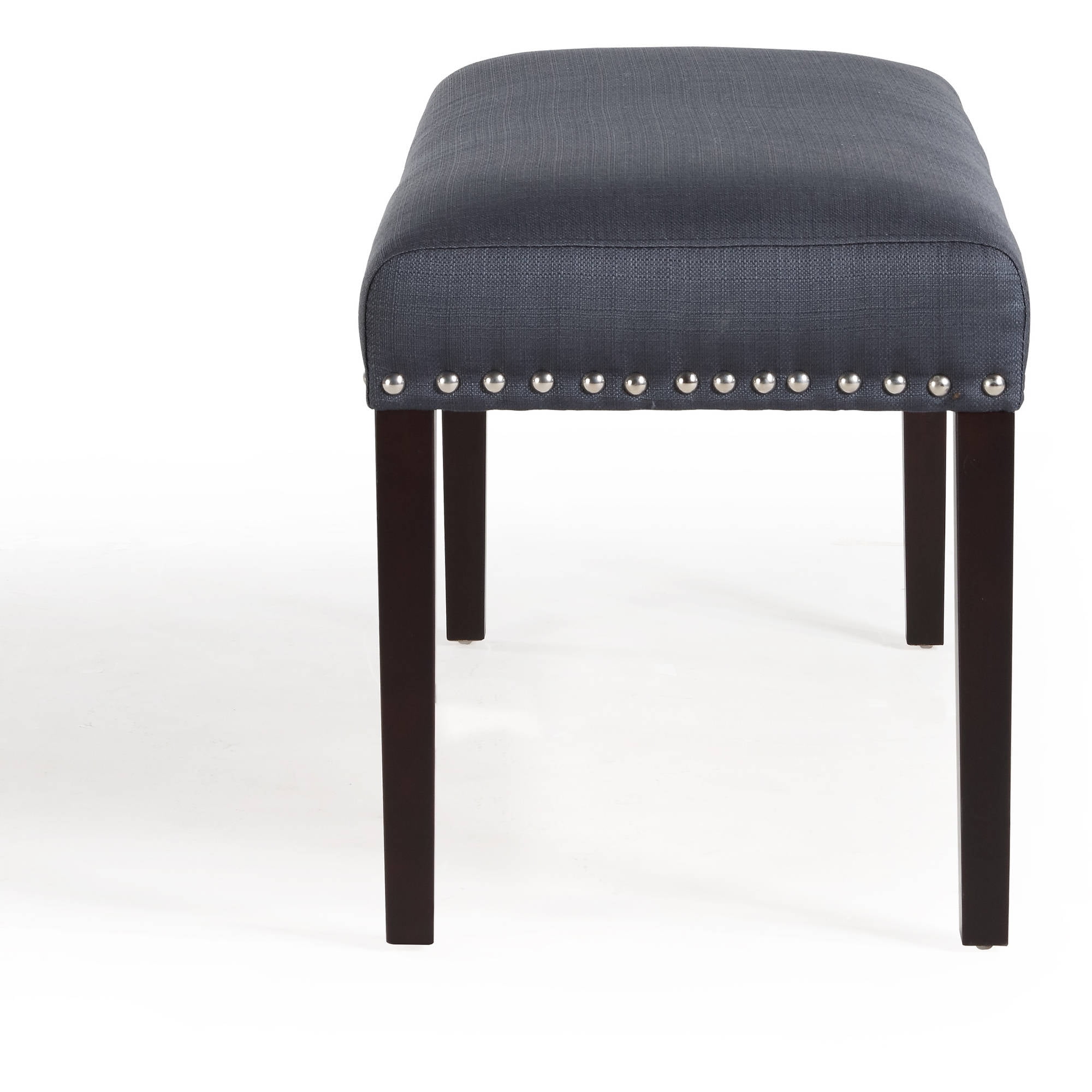 DHI Nice Nailhead Upholstered Dining Bench Multiple Colors
