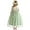 Light Green, variant on CARETOO Flower Girl Lace Back V-Neck Dress Full-Length Floral Embroidered Toddler Tutu Tulle Dresses for Girls Size 2-3T