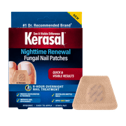 Kerasal Antifungal Nail Nighttime Nail Patches, Restores Discolored or Damaged Nails, 14 Ct