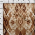 thumbnail image 3 of oneOone Velvet Brown Fabric Flame Stitch Craft Projects Decor Fabric Printed By The Yard 58 Inch Wide, 3 of 4