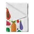 thumbnail image 2 of Vegetable Soft Flannel Fleece Blanket, Healthy and Fresh Ingredients in Circle Vegetarian Yummy and Natural Food Theme, Cozy Plush for Indoor and Outdoor Use, 50" x 60", Multicolor, by Ambesonne, 2 of 5