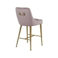 thumbnail image 5 of Meridian Furniture Owen 28"H Velvet Bar Stool in Pink (Set of 2), 5 of 5