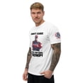 thumbnail image 3 of DON'T CARE STILL VOTING TRUMP Fitted Men T-shirt (White, XS), 3 of 4