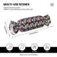 thumbnail image 3 of Salouo rock record Skull artist Pattern Cute Bolster Pillow,Cylindrical Pillow Long Pillow for Bed Round Side Pillow for Knee/Leg/Neck ,- Length 24.4" x 9.8" Diameter, 3 of 8