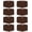 Brown, variant on 8 Packs Round Tablecloth 90 Inch Royal Blue Tablecloth for Circle Tables, Washable Polyester Fabric Table Cloth, Wrinkle Resistant Table Cloth Round Cover for Wedding Party Banquet Dining