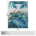 thumbnail image 4 of ARISTURING Crab Flannel Blanket Gifts for All Seasons Blanket Exquisite Gifts 60x80in, 4 of 6