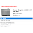 thumbnail image 2 of Radiator - Compatible with 2002 - 2009 GMC Envoy 2003 2004 2005 2006 2007 2008, 2 of 2