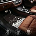 thumbnail image 6 of Zufioo Piano Keys With Musical Notes Print Car Floor Mats Four-piece Set, Car Interior Accessories - Corrosion-resistant, Non-Slip, Suitable for Cars, Trucks, Vans, 6 of 7