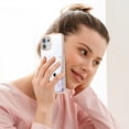 thumbnail image 6 of For Motorola Moto Edge 20 Lite Marble Patterned Case with Card Holder, Back Folio Kickstand PU Leather + Soft Crystal Bumper Edge, Magnetic Clasp Back Cover For Motorola Moto Edge 20 Lite,Lightpurple, 6 of 6