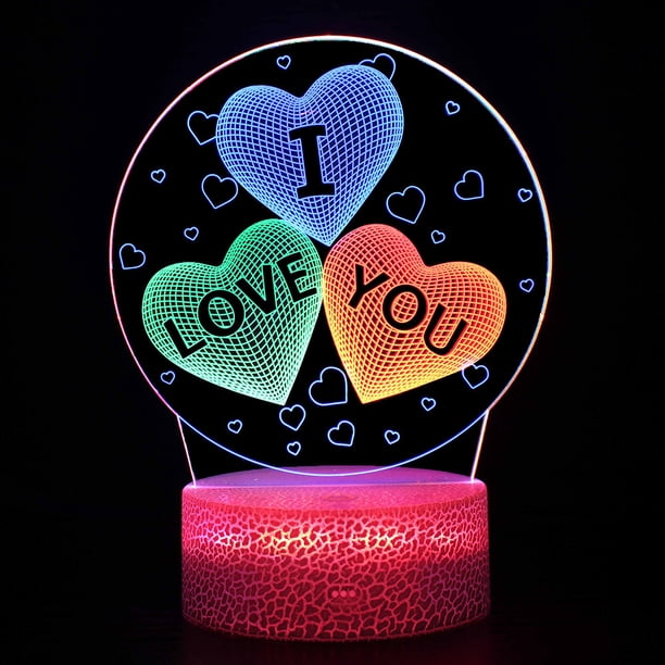Lámpara de noche 3D de dinosaurio, lámpara de mesa led con control remoto táctil dinámico colorido para regalo