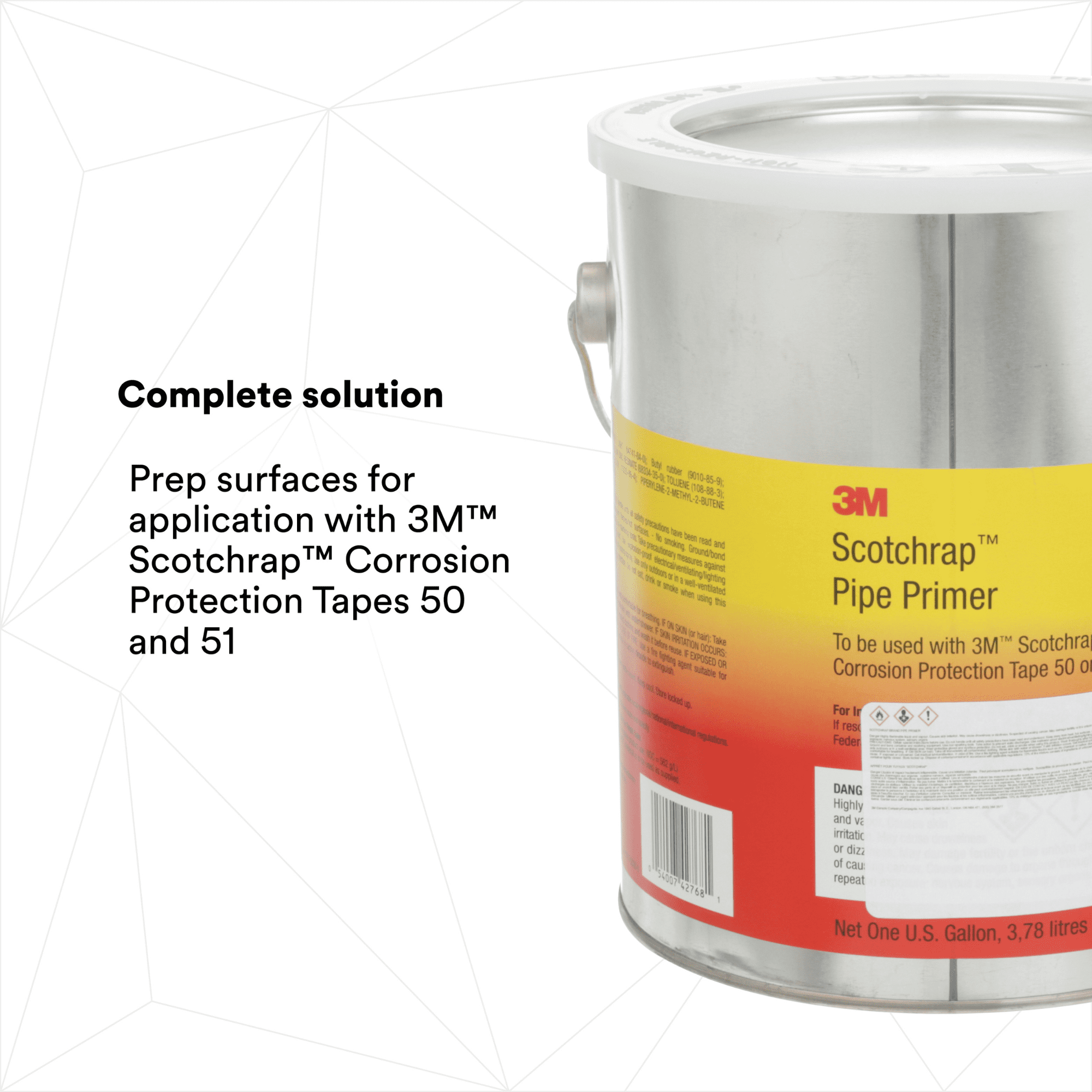 3M Scotchrap Pipe Primer: 1 gallon can (Black) 7000006131