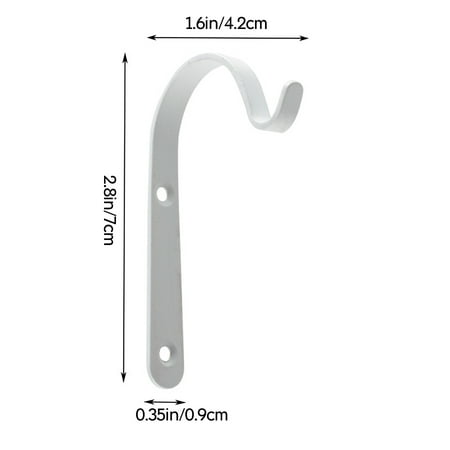 

Feinib Clearance! Hook Wall Hook Hanging Plant Bracket Made of Steel Wall Hooks Rustic Home Decor 2 Pack (White) Bird Feeder Stand Hook-Small-2Pc Walmart Deals Clearances