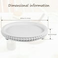 thumbnail image 5 of Threns Round Wood Tray Decorative Coffee Table Tray Wood Beaded Tray Serving Tray for Kitchen Dining Room,11.8", 5 of 8