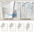 thumbnail image 5 of Blue Seahorse Coastal Swag Valances for Windows, Kitchen Curtains 36 Inch Length 2 Panels Set, Summer Beach Nautical Ocean Coral Short Curtains for Small Windows Rod Pocket Cafe Curtains 28"x36", 5 of 8