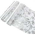 thumbnail image 2 of Tutuviw 1 Pieces Metallic Table Runner Mesh Table Runners11in x 354in, Glitter Table Centerpieces Runner Roll for Party Bridal Wedding Decorations Bridal Shower, Silver (Christmas Gift), 2 of 8