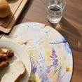 thumbnail image 4 of Round Placemats Yellow Purple Flower 15 inch Set of 2 Table Mats for Dining Table Watercolor Dragonfly Heat Resistant Non-Slip Kitchen & Home Decorative Place Mat Set, 4 of 8