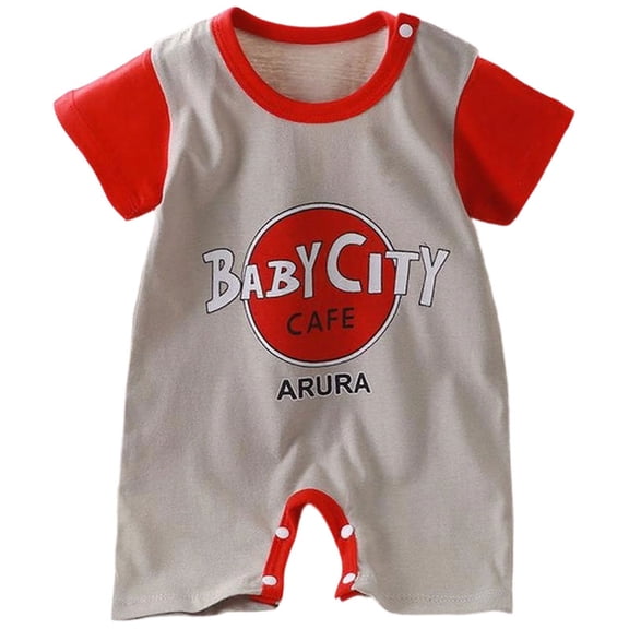 XZNPDUCQ Infant Summer Romper One Piece Jumpsuit Bodysuit 6-9 Months Summer Clothes For Newborn Short Sleeved Romper Baby Bodysuit Childrens Clothing