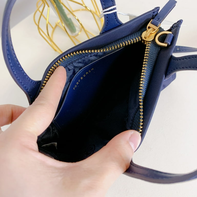 Tory Burch Women's Ella Nylon Extra Small Top Zip Crossbody Tory Burch Women's Ella Nylon Extra Small Top Zip Crossbody
