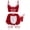 Red, variant on Womens Maid Lingerie Set Halloween Roleplay Costumes Mini Skirt Lace Up Crop Tank Top with Panties 5pc Black L
