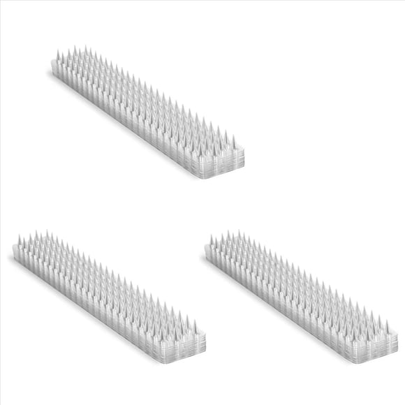 30X Spikes Repeller Cat Plastic Bird Repellent Anti Pigeon Anti-Bird Squirrel Garden Fences Control Transparent Spikes,30 x Spikes Repeller,Transparent