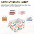 thumbnail image 6 of Yayeee Collapsible Cube Storage Bin with Lid Fabric Closet Decorative Basket with Handles, Watercolor Butterflies, 6 of 7