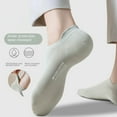 thumbnail image 2 of Ankle Socks for Women Pure Cotton No Show Socks Womens with Heel Tab Color Low Cut Soft 5 Pairs 4-8.5, 2 of 7