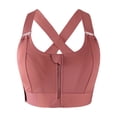 thumbnail image 1 of Sonducket Sujetadores deportivos para mujer, correas ajustables, a prueba de golpes, soporte deportivo para gimnasio, chaleco deportivo con Ropa interior Rojo l, 1 of 6
