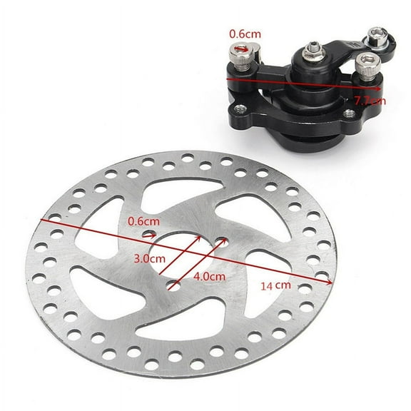 140mm Rotors Rear Disc Brake Caliper Kit For Electric Scooter ATV Gas Mini ATV