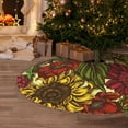 thumbnail image 5 of Defioc Sunflower for Christmas Tree Skirt Snowman Xmas Tree Skirt Farmhouse Christmas Decorations Tree Mat for Holiday Party Decor-36", 5 of 6