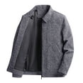 thumbnail image 4 of ZQUUVOU Men's Pocket Fleece Stand Collar Leisure Comfortable Keep Warm Jacket (Gray,4XL), 4 of 4