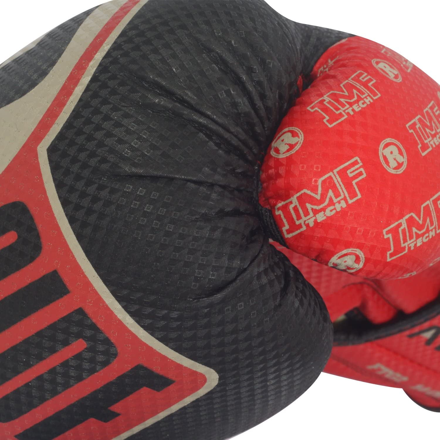 Ringside Apex Flash Sparring Gloves, IMF-Tech Synthetic Boxing Gloves with Secure Wrist Support, Ideal for Men and Women, Black/Red, 16 oz