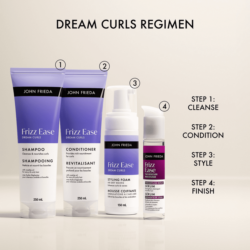 John Frieda Frizz Ease Dream Curls Air Dry Waves Styling Foam