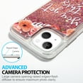 thumbnail image 6 of Waterfall Liquid Sparkling Flowing Sand Tpu Case For For Iphone 14 Plus 6.7 - Pink Flower, 6 of 8