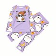 thumbnail image 7 of Halloween Family Pajamas Set Long Sleeve Crew Neck, Soft Matching Halloween Pajamas with Ghost Pumpkin Candy Print, Cute Family Halloween Pajama Set Sleepwear, 7 of 7