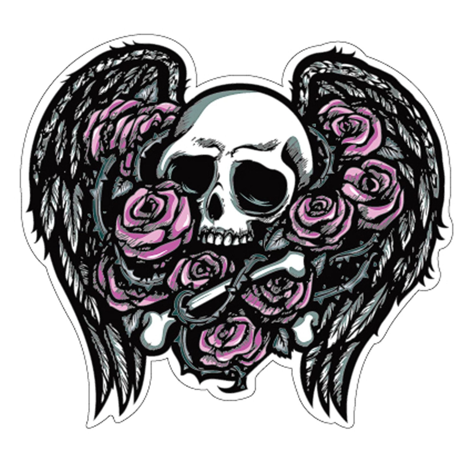 Pilot Automotive Winged Skull Decal [GRP-501] - Walmart.com - Walmart.com