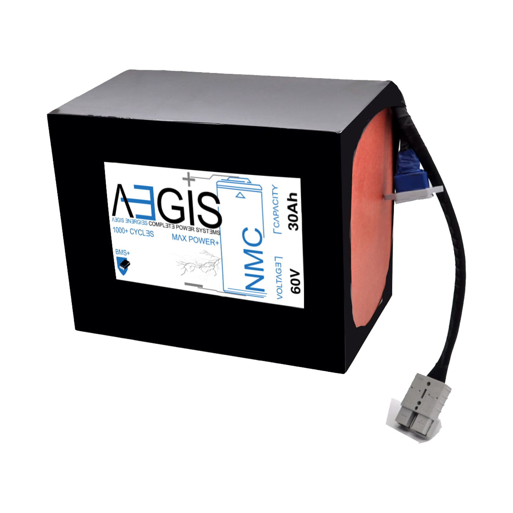 Aegis Battery 60V 30Ah Lithium Battery - NMC Deep Cycle Lithium-ion