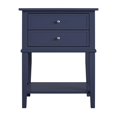 thumbnail image 3 of Ameriwood Home Franklin Accent Table with 2 Drawers in Navy, 3 of 5