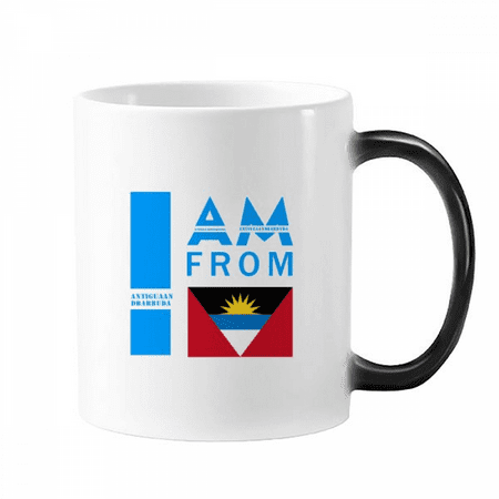 

I Am From Antigua And Barbuda Mug Changing Color Cup Morphing Heat Sensitive 12oz