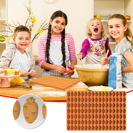 

Kokovifyves Easter Decoration Clearance Easter Carrot Silicone Oven Mat Cookies Chocolate Candy Silicone Mold 119Pcs