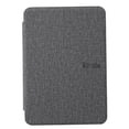 thumbnail image 3 of ShellTech Case for Kindle Paperwhite6（12th generation) 2024 7" Rele,Light Weight Cloth Slim Shockproof Leather Protective Cover with Auto Sleep/Wake Pure Color Waterproof Cloth Pattern Case,Gray, 3 of 6