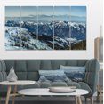 thumbnail image 1 of White Ski Slope Panoramic View - Landscape Artwork Canvas, 1 of 3