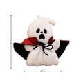 thumbnail image 3 of Aoznliie Halloween Plush Toy, Embroidered Ghost Soft Toy with Hanging Loop, 17.7 inch Cute Stuffed Toy for Party Gift, White, 3 of 5