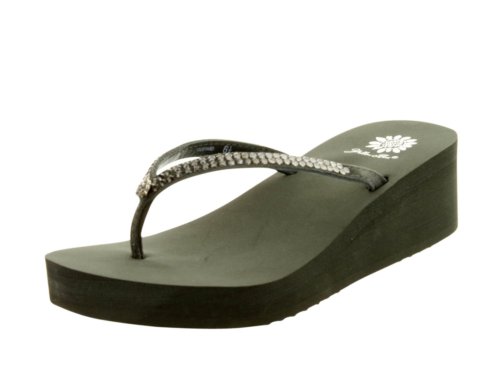Yellow Box Women s Custard Fashion Flip Flops Smoke 8
