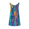 thumbnail image 4 of Nuoqisi Beach Ocean Seahorse Women's Dress Suspender Sleeveless Sundress Midi Dresses for Beach Casual Summer, 4 of 5