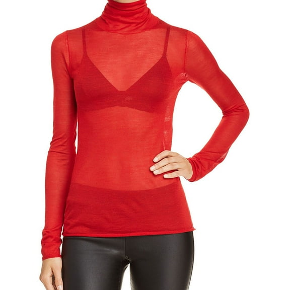 Elizabeth and James Womens Cole Pullover Blouse, Red, Small