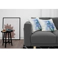 thumbnail image 3 of Ambesonne Floral Throw Pillow Cover 2 Pack, Iris Fresh Colors, 16", Lilac Teal Ecru, 3 of 7