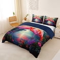thumbnail image 2 of jejeloiu Pink Cute Flamingo Duvet Cover Set Kids,Tropical Wild Animals Bedding Full,Reversible,3pcs(No Comforter), 2 of 6