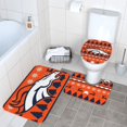 thumbnail image 3 of Juego de alfombras de baño de 3 piezas del equipo Broncos Alfombra antideslizante para baño de 24 x 16 pulgadas, 3 of 7